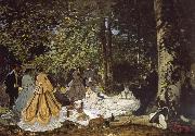 Claude Monet sketch for De picnic Shut down Spain oil painting artist